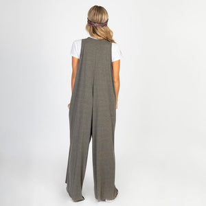 Deevia-Oversized Knit Jumpsuit